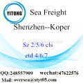 Puerto de Shenzhen LCL consolidación a Koper